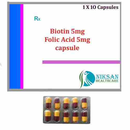 Biotin 5Mg Folic Acid 5Mg Capsule