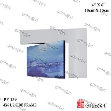 Silver 2 Side L Type Photo Frame