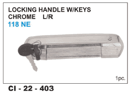 Locking Handle W/Keys CHROME L/R