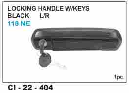 Locking handle W/Keys Black  118 NE  L/R (cidis)