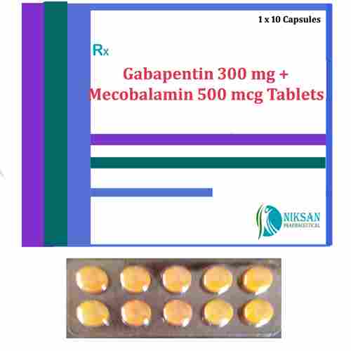 Gabapentin 300 Mg Mecobalamin 500 Mcg Tablets
