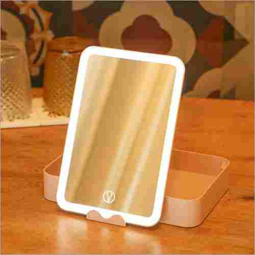 Storage Rechargeable LED Light Vanity Mirror
