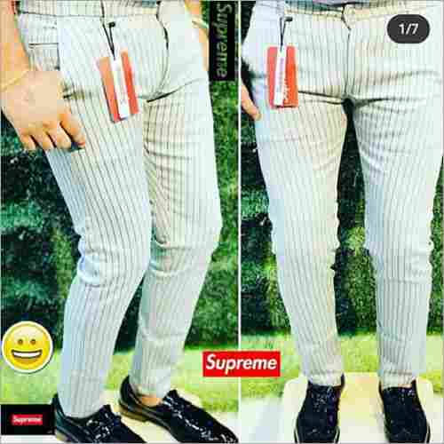 Mens Striped Formal Trouser