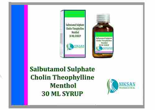 Salbutamol Sulphate Cholin Theophylline Menthol Syrup