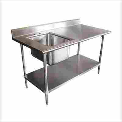 Stainless Steel Single Sink Unit Table