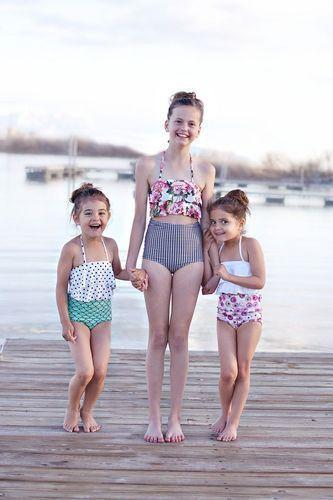 लड़कियों और महिलाओं के बच्चों की तैराकी पोशाक