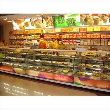 Silver Bakery Display Counter