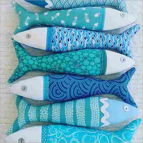 Printed Cover Fish Shape Cushion
