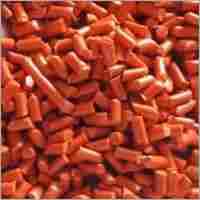 Plastic Orange Reprocessed Granules