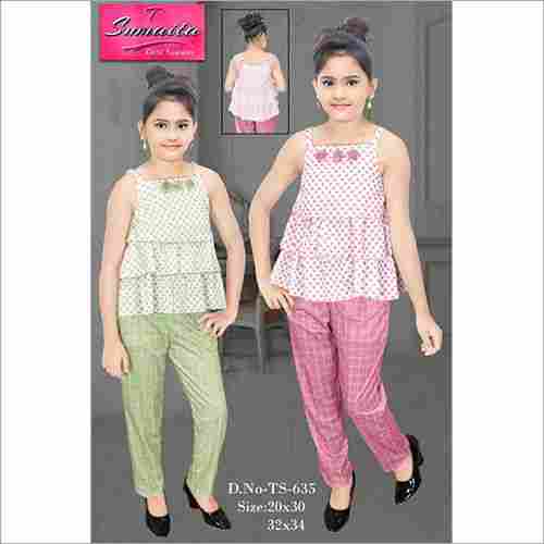 Girls Sleeveless Tops with Pants