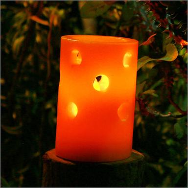 Savitur Orange Lantern LED Candle