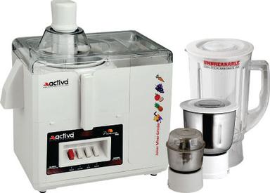 White Brown Activa Premium Juicer Mixer Grinder 3 Jar