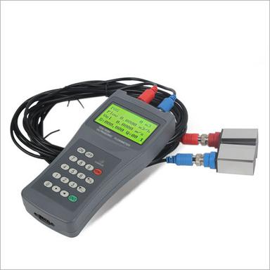 Grey Portable Digital Ultrasonic Flowmeter