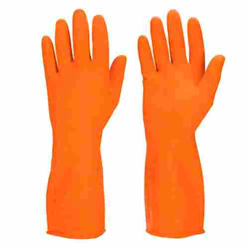 Household Rubber Orange Gloves
