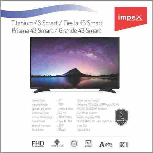 Impex Titatnium 43 inches Smart Television