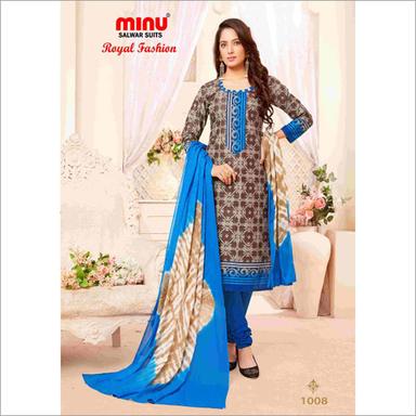 Available In All Color Brown Minu Cotton Printed Unstitched Salwar Suit