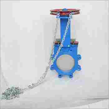 Knife Edge Gate Valve With Chain Operated