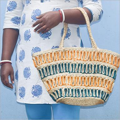 Available In Different Colour Handmade Braided Jute Handbag