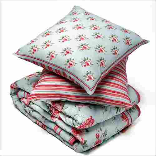 Siliconized Polyester Quilt And Cushion Cover Set