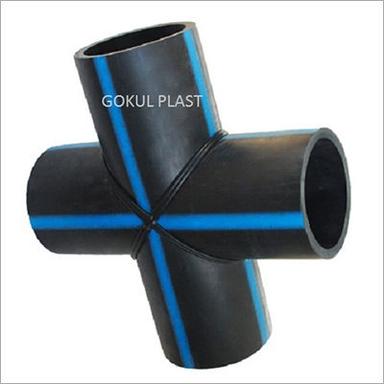 Black And Blue Hdpe Four Way Connector