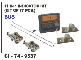 11 in 1 Indicator kit of 77 pcs Bus Universal