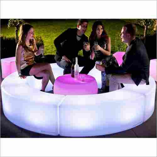 LED Glowing Round Bench