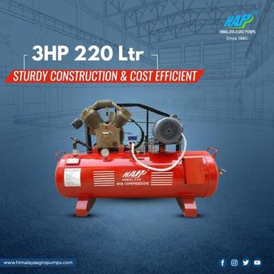Red / Blue 3 Hp 220 Ltr High Speed Air Compressor
