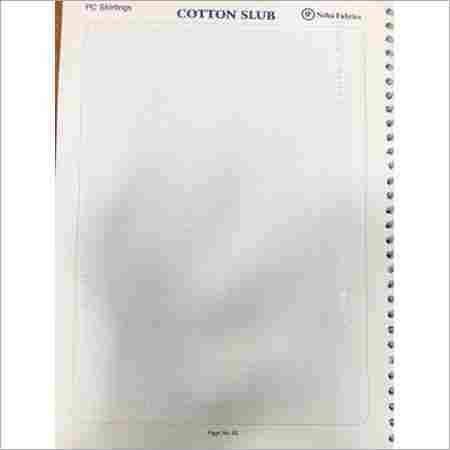Plain Cotton Slub Fabric