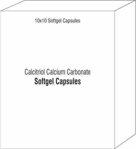 Softgel Capsule of Calcitriol Calcium Carbonate Zinc Sulphate Monohydrate and Magnesium Oxide