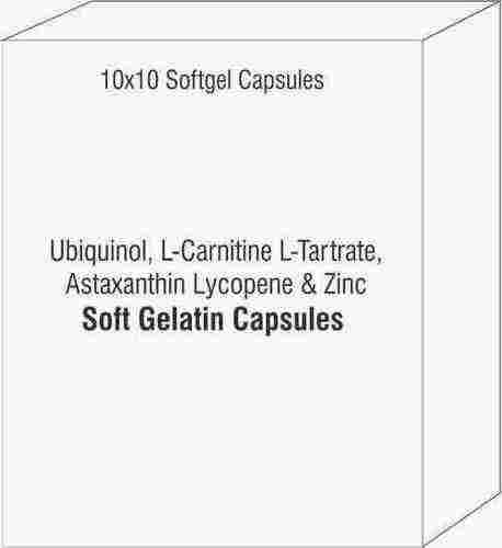 Ubiquinol L-Carnitine L-Tartrate Astaxanthin Lycopene and Zinc