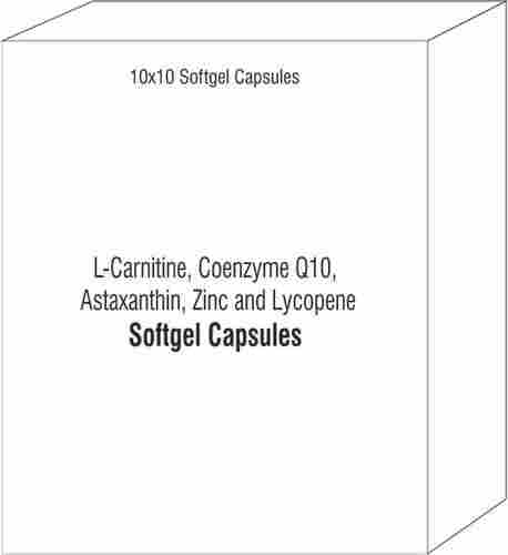 L-Carnitine Coenzyme Q10 Astaxanthin Zinc and Lycopene Softgel Capsules