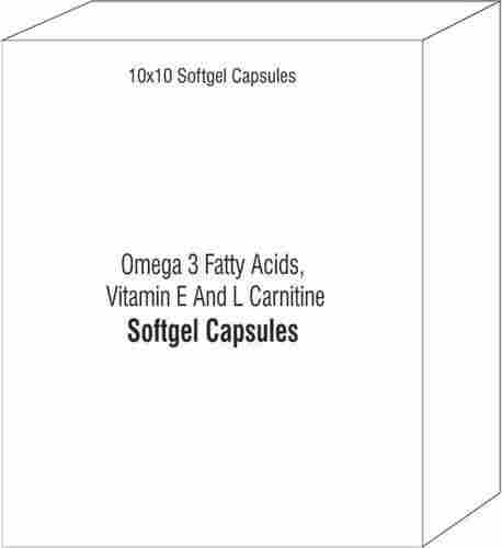 Omega 3 Fatty Acids Vitamin E And L Carnitine Softgel Capsules