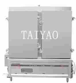 Chinese affordable double door Commercial gas food steamer