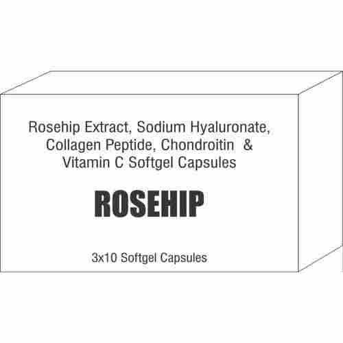 Rosehip Extract, Collagen Peptide With Vitamin C Softgel Capsules