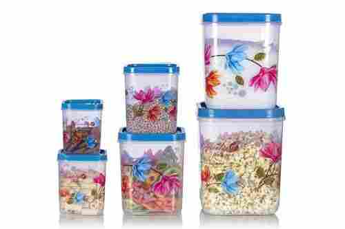Plastic Household Container Set (6 Pcs)