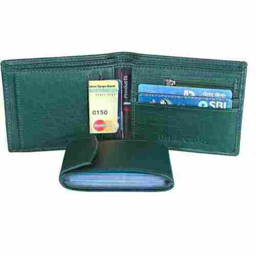 Money clip leather wallet