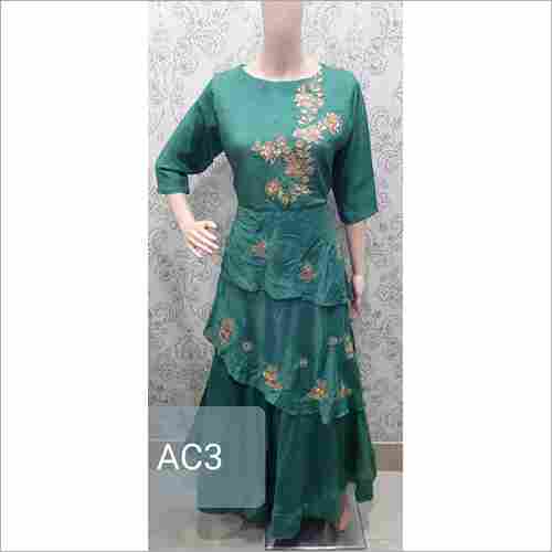 Ladies Round Pattern Traditional Gown