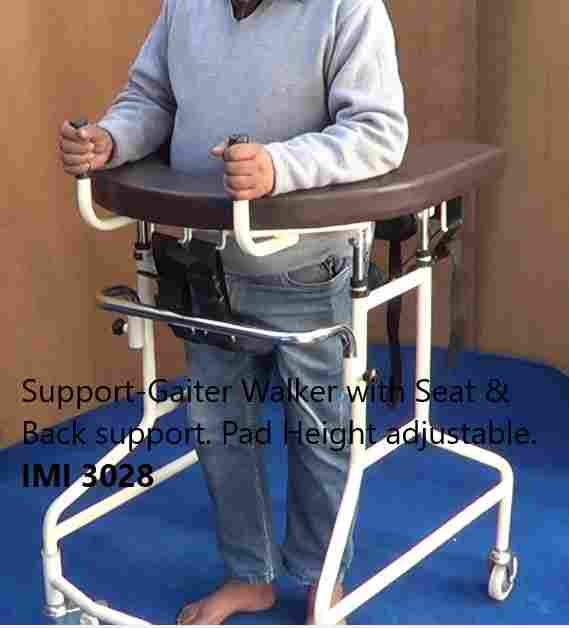 Support-Gaiter Walker with Seat & Arm Support, IMI 3028