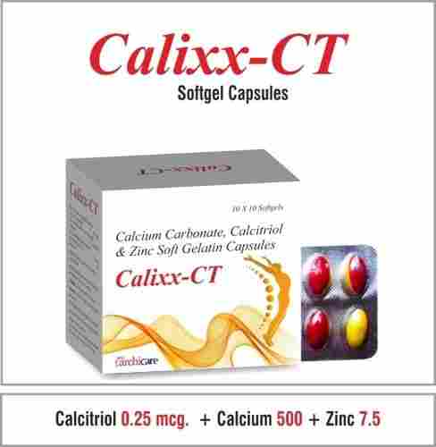 Calcitriol  0.25 mcg. + Calcium Carbonate  500 mg.  + Zinc  7.5 mg.