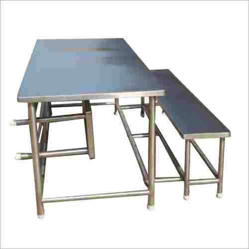 Stainless Steel Canteen Table And Bench