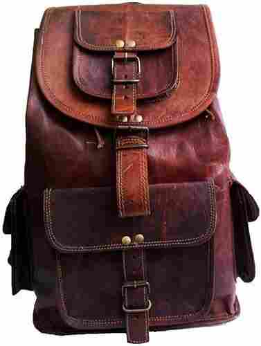 Leather Knapsack Bag