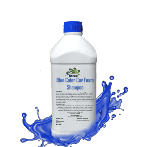 Blue color car foam shampoo
