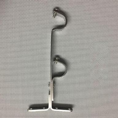 Silver Ss Double Curtain Rod Support