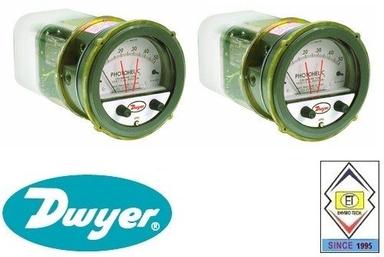 Dwyer A3005 Photohelic Pressure Switch Gauge Range 0-5.0 Inch W.C. Diameter: 4" (101.6 Mm) Dial Face