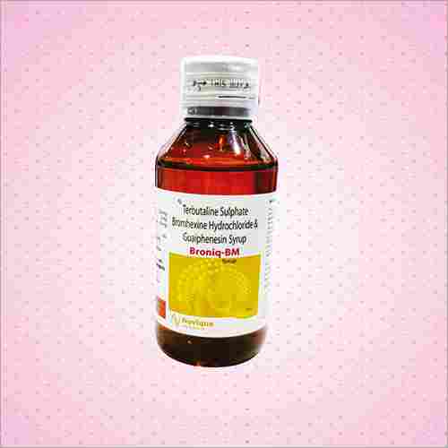 Terbutaline Sulphate Bromhexine Hydrochloride Guaiphenesin Syrup