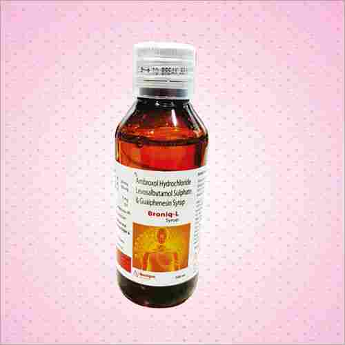 100ml Ambroxol Hydrochloride Levosalbutamol Sulphate and Guaiphenesin Syrup