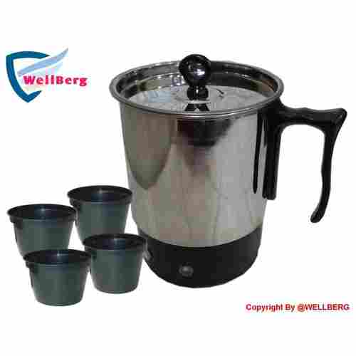 WELLBERG Combo Stainless Steel Electric Kettle