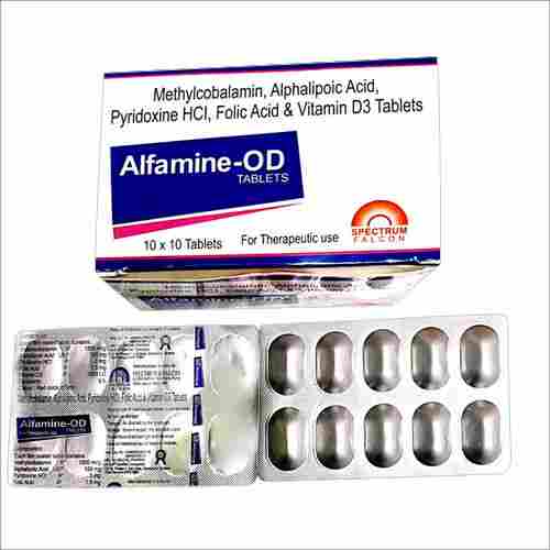 Methylcobalamin Alphalipoic Acid Folic Acid And Vitamin D3 Tablets