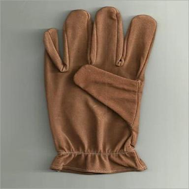 Brown Leather Safety Gloves