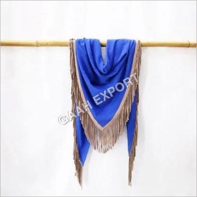 All Color Pashmina Triangle Suede Tussle Or Fringes Stole